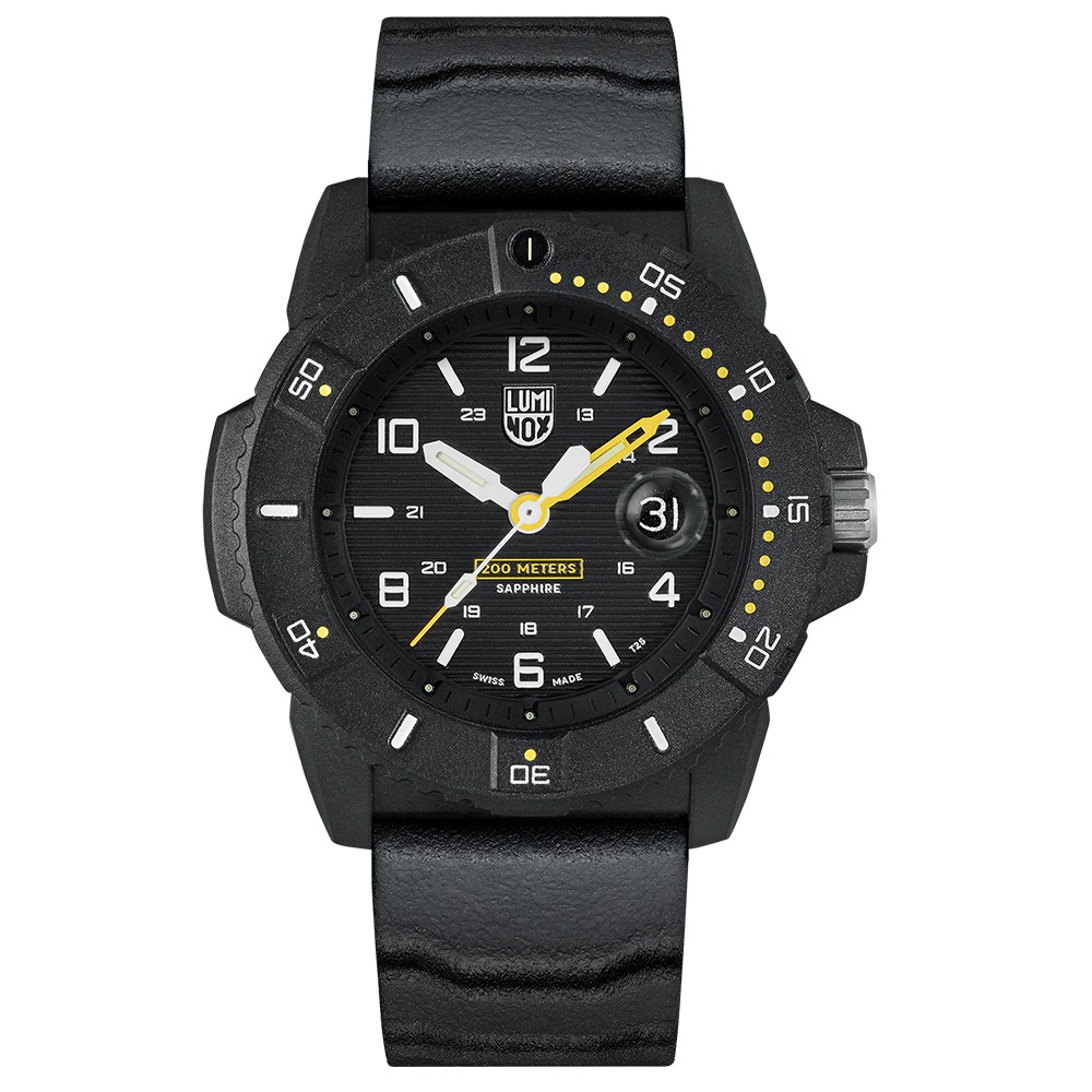 LUMINOX 雷明時NAVY SEAL 3600 海豹部隊腕錶 – 黑黃 / 45mm 3601