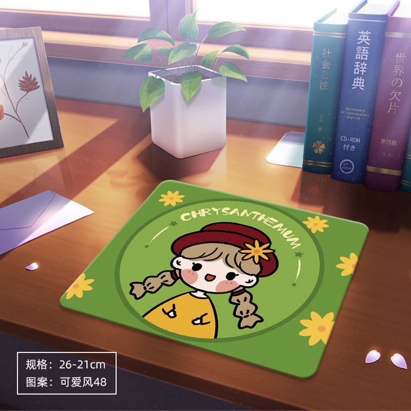 可愛卡通鼠標墊小號少女心學生簡約小清新電腦辦公鍵盤書桌護腕墊 蝦皮購物