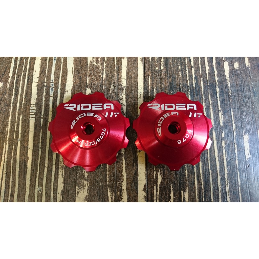 [304bike 台北市]特價 Ridea 全陶瓷培林導輪 11T 陶瓷培林導輪 一組二個 紅色 導鍊穩定 變速更快