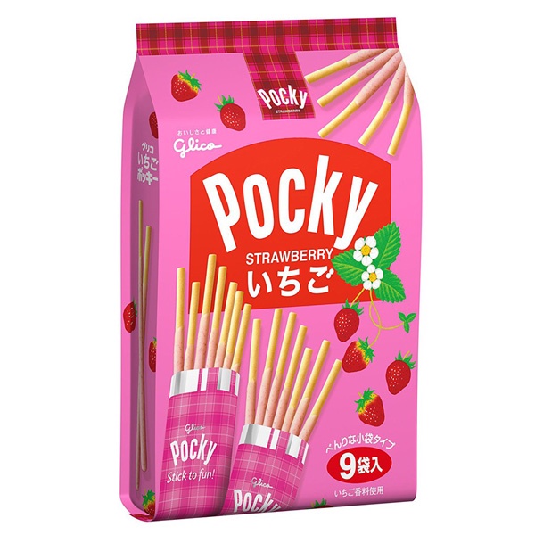 格力高 Pocky - 9袋入百琪草莓棒《日藥本舖》