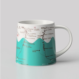 現貨🌸日本製》富士山馬克杯 地圖杯 咖啡杯 登山地圖 限量馬克杯 水杯 紀念杯 禮物 造型杯 日本紀念品 奈島選物