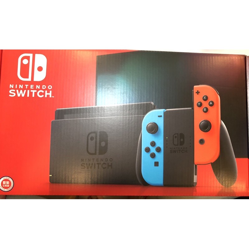 全新 Nintendo Switch 藍紅遊戲主機 電池加強版 贈送配件含遊戲片