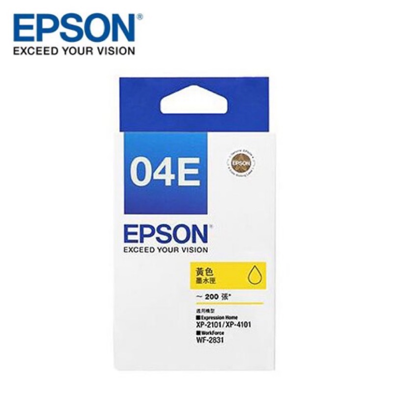 【EPSON】04E 原廠黃色墨水匣(T04E450)