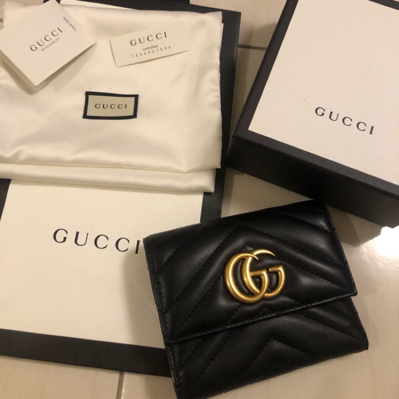 Gucci marmont3折短夾