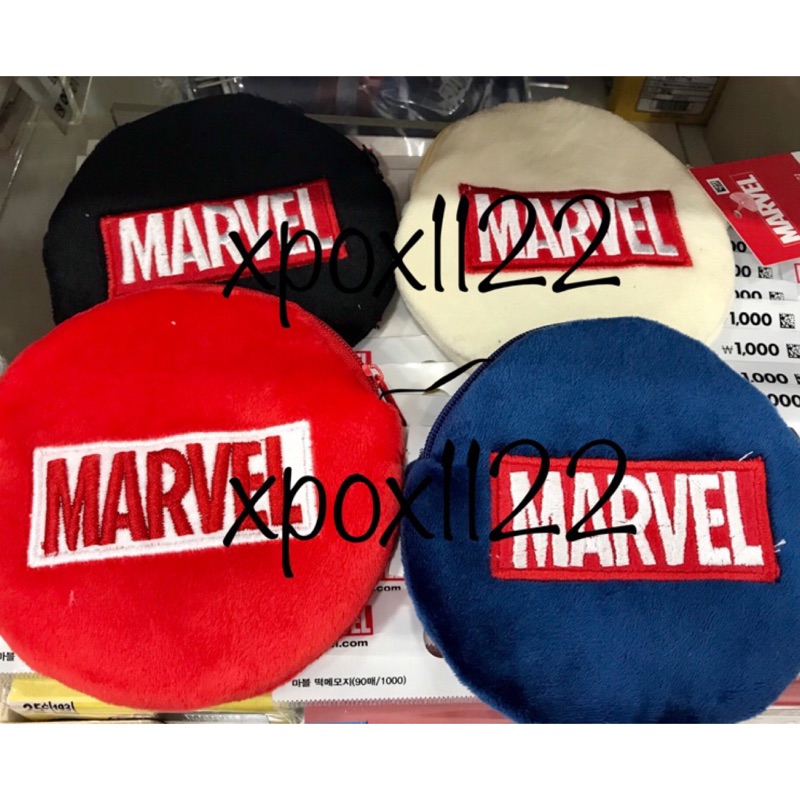 【現貨】 韓國 Marvel 大創 Daiso 零錢復包 四色 零錢包 仇者聯盟 美國隊長 鋼鐵人 浩克 Daiso