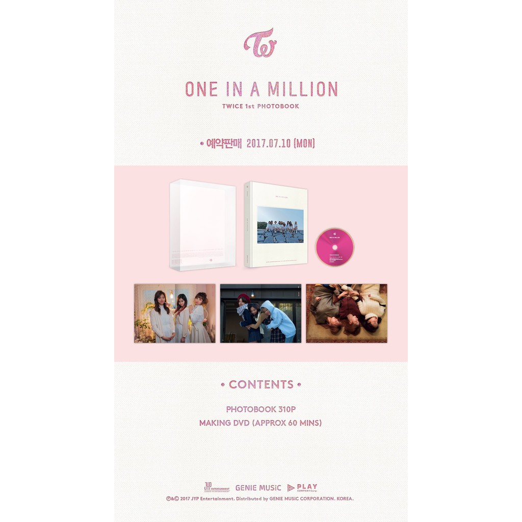 TWICE 首本寫真集:ONE IN A MILLION