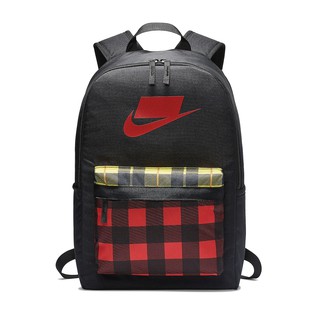 Nike 背包 Nike Heritage 2.0 後背包 雙肩背包 運動背包 筆電包 格紋 黑紅 BA5880-010