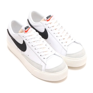 =CodE= NIKE W BLAZER LOW PLATFORM 麂皮皮革休閒鞋(白)DJ0292-101 奶油 女男