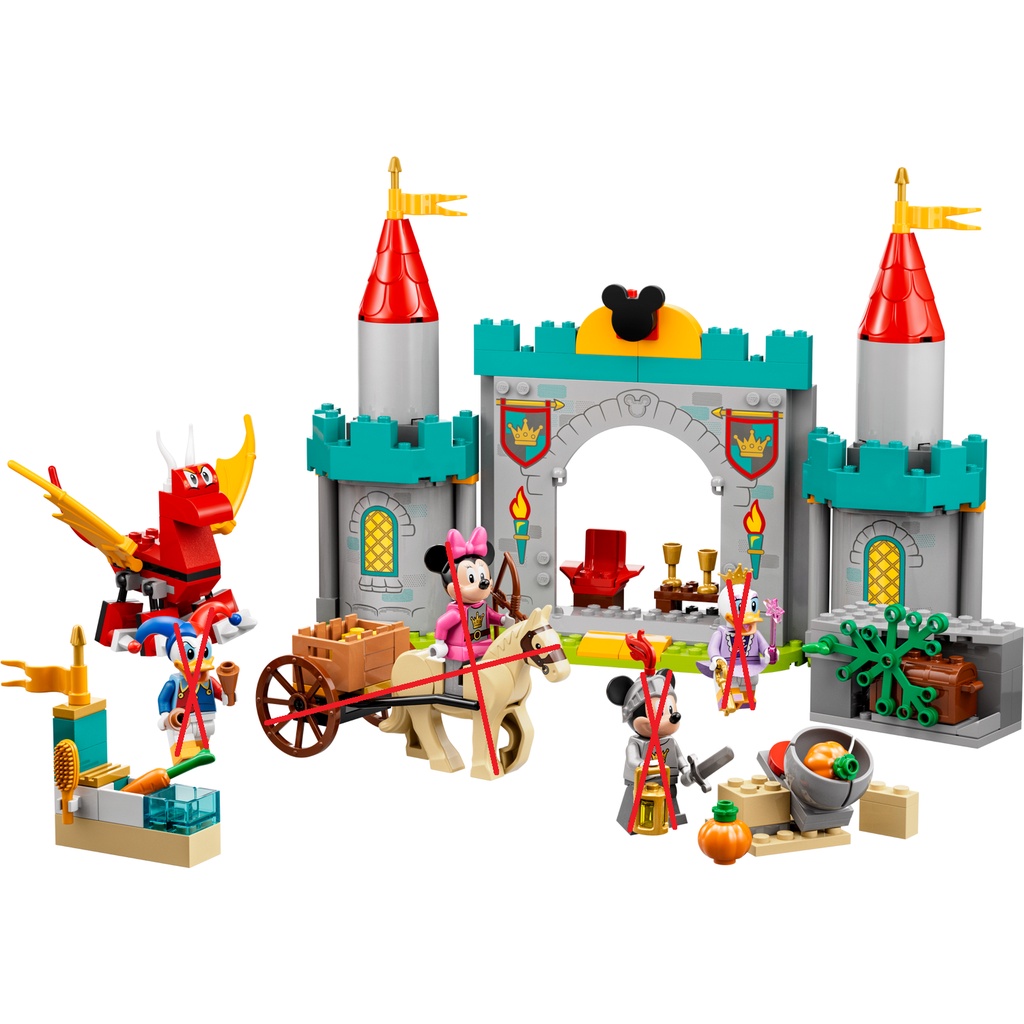 『Arthur樂高』全新未組 LEGO Disney 10780 拆賣 城堡 + 惡龍