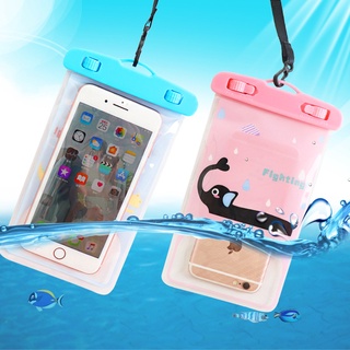 【Yisen】卡通手機防水袋漂流游泳手機袋防水套相機防水袋