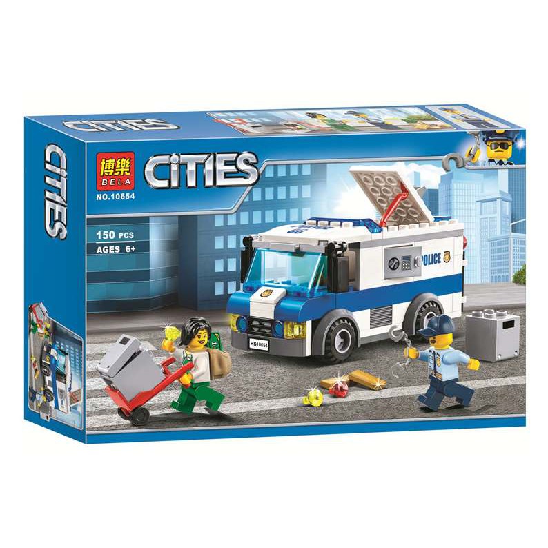 磚塊積木-博樂10654運鈔車城市警察系列相容LEGO非樂高60142