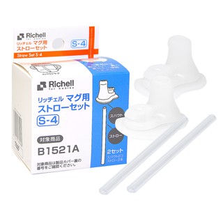 Richell 利其爾TLI鴨嘴吸管配件99055(二套裝)薇拉兔鴨嘴吸管水杯，艾登熊鴨嘴吸管水杯替換吸管