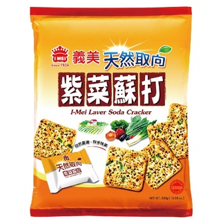 義美 天然取向蘇打餅乾(紫菜) 300g【家樂福】