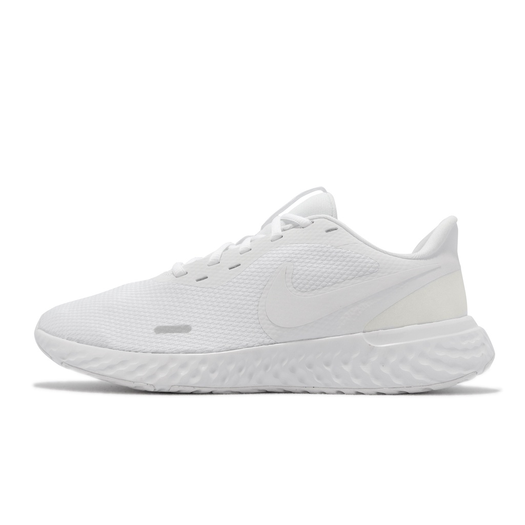 Nike 慢跑鞋 Revolution 5 全白 白 路跑 入門款 男鞋 運動鞋 【ACS】 BQ3204-103