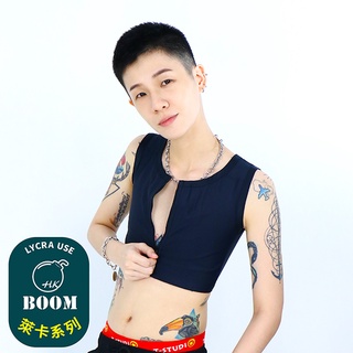 臺北西門【PAR.T】BOOM萊卡-前拉式半身束胸內衣 中間拉鍊 全新升級 超彈性 舒適 蛙背 超包覆 萊卡親膚 拉鍊