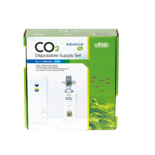 CO2鋼瓶供應組 95g 伊士達 ISTA (進階型)  拋棄式CO2液態高壓鋼瓶，容量足、免充氣、容易安裝