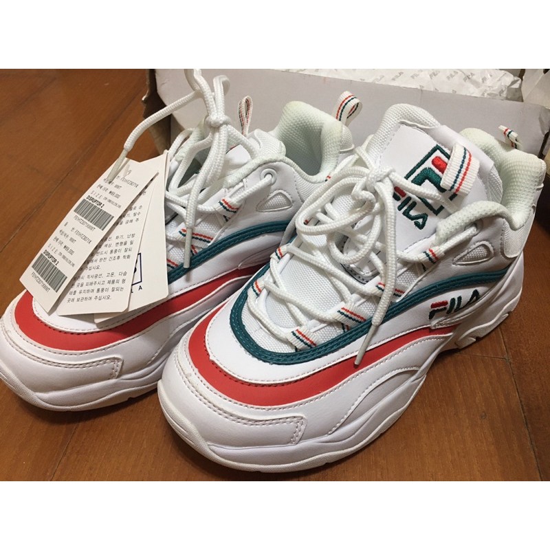 FILA X FOLDER RAY SMU 聯名 老爹鞋  綠紅 復古