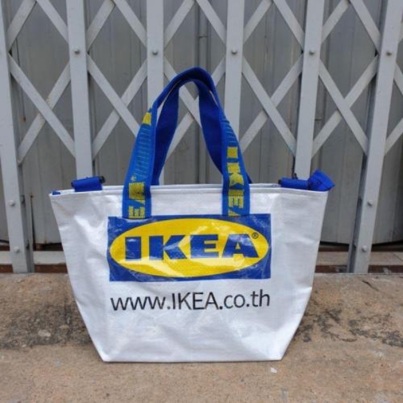 (現貨）泰國🇹🇭 翻玩泰國Ikea文創包拖特包斜背包白色卡其色藍色