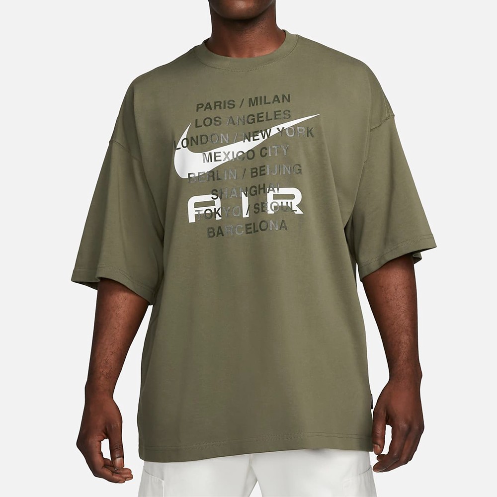 NIKE 短袖上衣 AS M NSW TEE OS NIKE AIR 男 FD1250222 橄欖綠 現貨 廠商直送