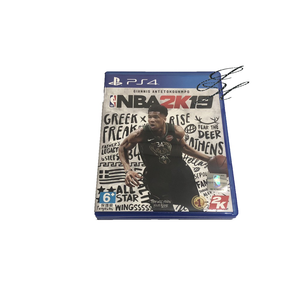 《PS4》免運~ NBA 2K19中文版 公鹿 Giannis Antetokounmpo 字母哥 九成新