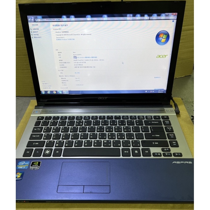 零件機Acer Aspire 13.3吋 3830TG i7筆電/手提電腦/筆記型電腦