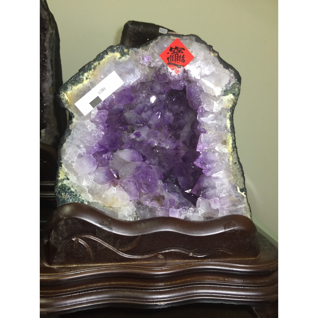 巴西 晶洞 烏拉圭 紫晶洞 鈦晶洞 土型 4.9公斤 門檔花 水晶花 二次結晶 巴西 洞深 稀有 招財 天然 紫水晶