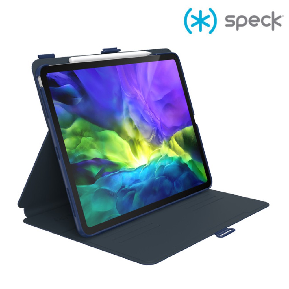 Speck iPad Pro 11吋 2020 第2代 Balance Folio 多角度側翻皮套 海軍藍/深灰色