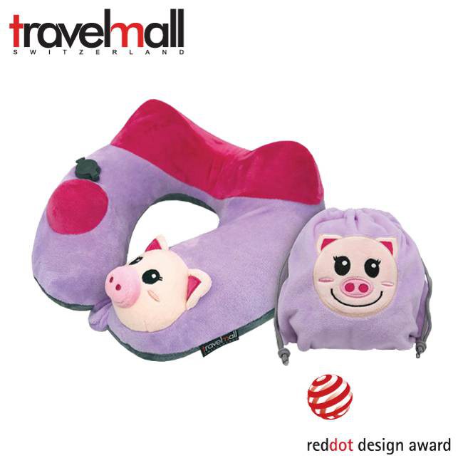travelmall專利3D按壓式充氣枕/ 小豬版 誠品eslite