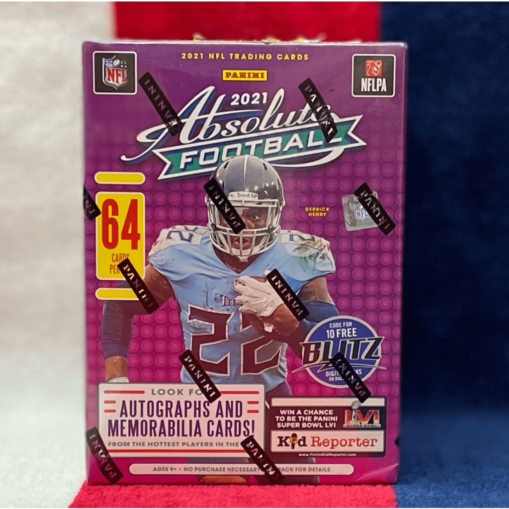 全新 2021 Panini Absolute Football Blaster 橄欖球卡盒  抽超限量 Kaboom!