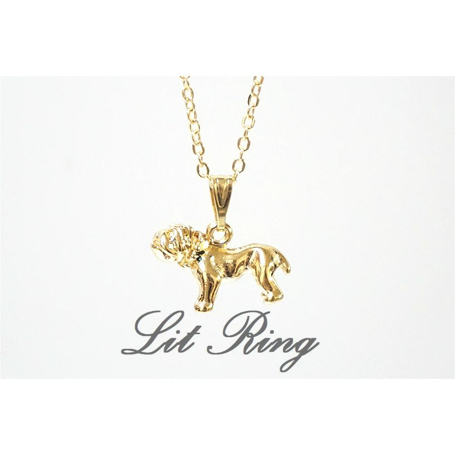 Lit Ring 法鬥立體小狗項鍊 Lit Ring手作金屬法國鬥牛犬小動物墜子鎖骨鍊手工飾品 蝦皮購物