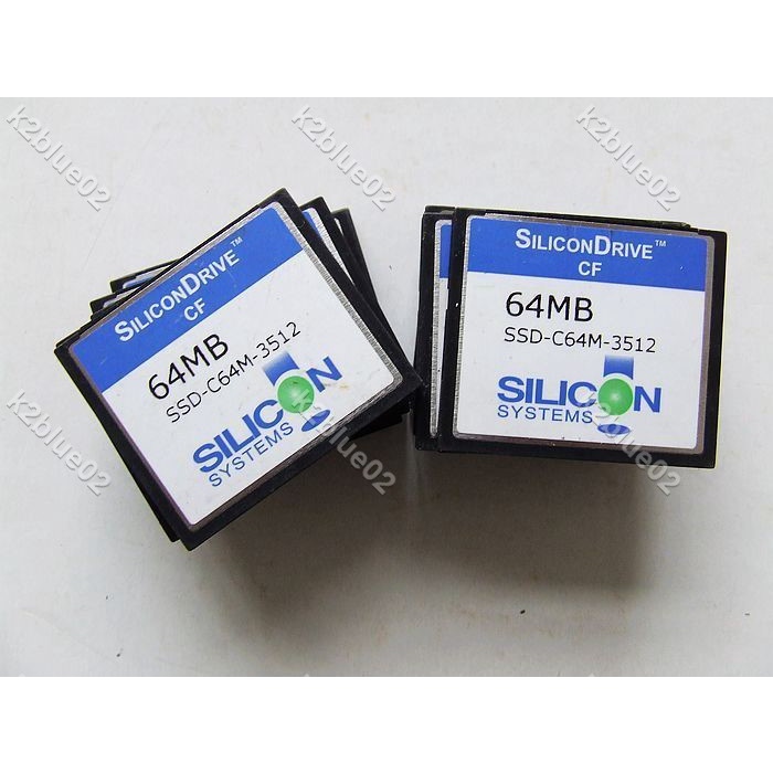 🚀SILICON DRIVE CF卡 64MB WD CF 64M 法蘭克數控機床工業設備用CFk2blue02