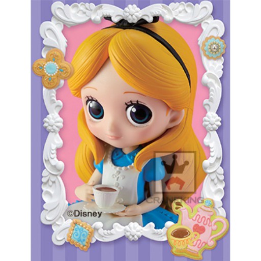 【日本景品】Disney Q posket Alice 下午茶 愛麗絲 一般色