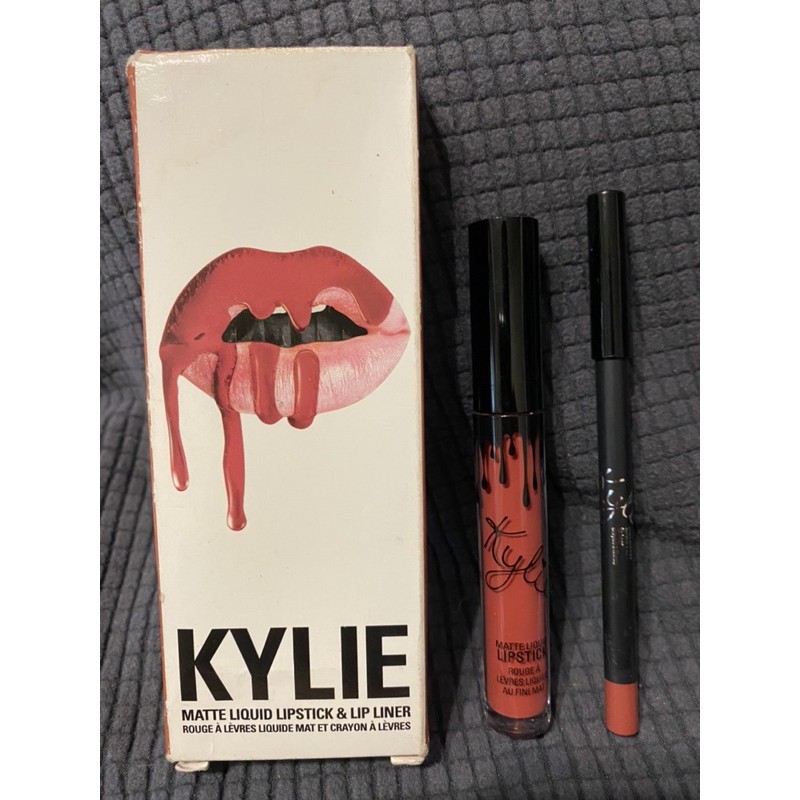 Kylie beauty matte liquid lipstick & lip liner 色號Kristen