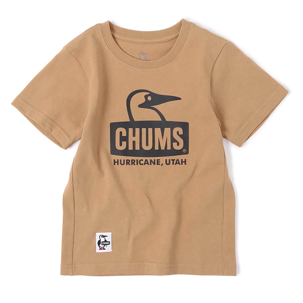 CHUMS Kids Booby Face  中大童 美國棉短袖T恤 米色 CH211176B001