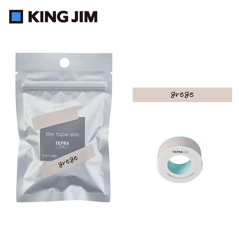 台灣現貨/快速出貨 KING JIM TEPRA LITE熱感式標籤薄膜自黏膠帶11mm/15mm「裸色」