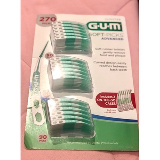 加拿大GUM Soft-Picks全仕康按摩齒間刷牙線牙簽牙縫刷 270支/ 180支