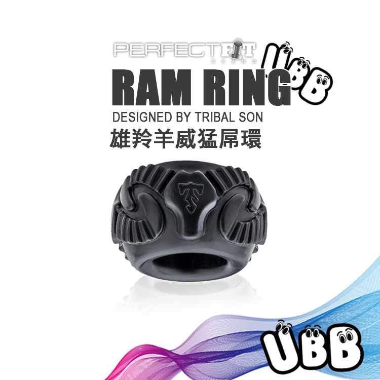 美國 玩美先生 Perfect Fit Brand 雄羚羊威猛屌環 RAM RING 世界知名銀飾設計商合作 陽具環