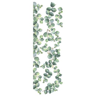 義大利進口HOME DECOR 牆壁貼飾 35cmX100cm 桉樹葉(C58115)