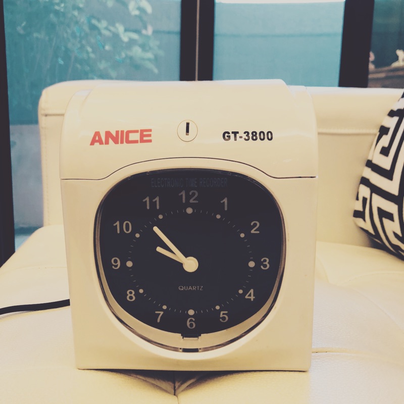Anice GT-3800 雙色列印高效能六欄位打卡鐘 二手