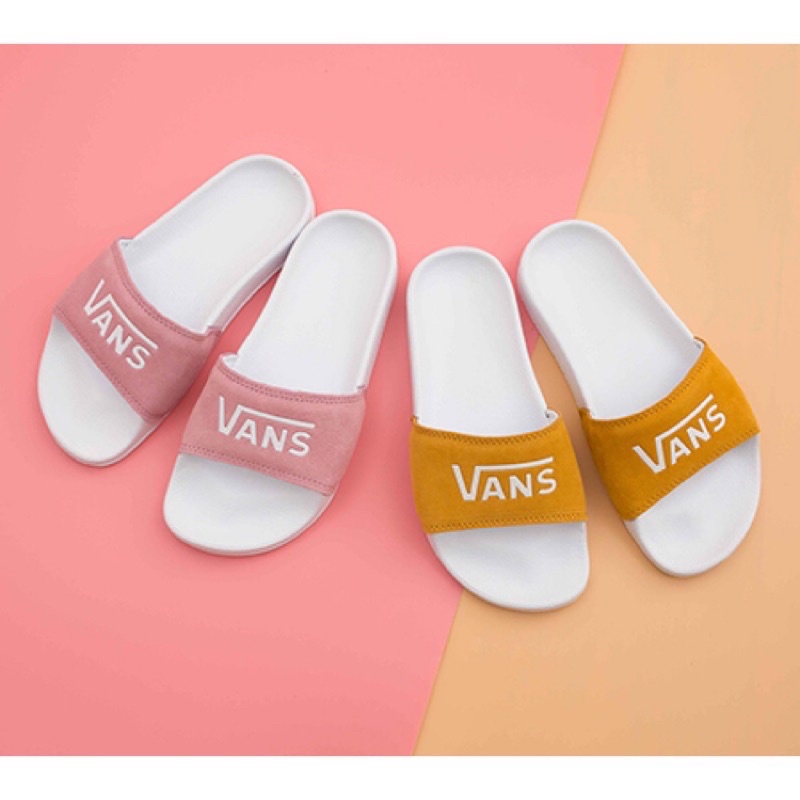 全新 Vans 粉紅麂皮拖鞋 運動拖鞋 休閒拖鞋