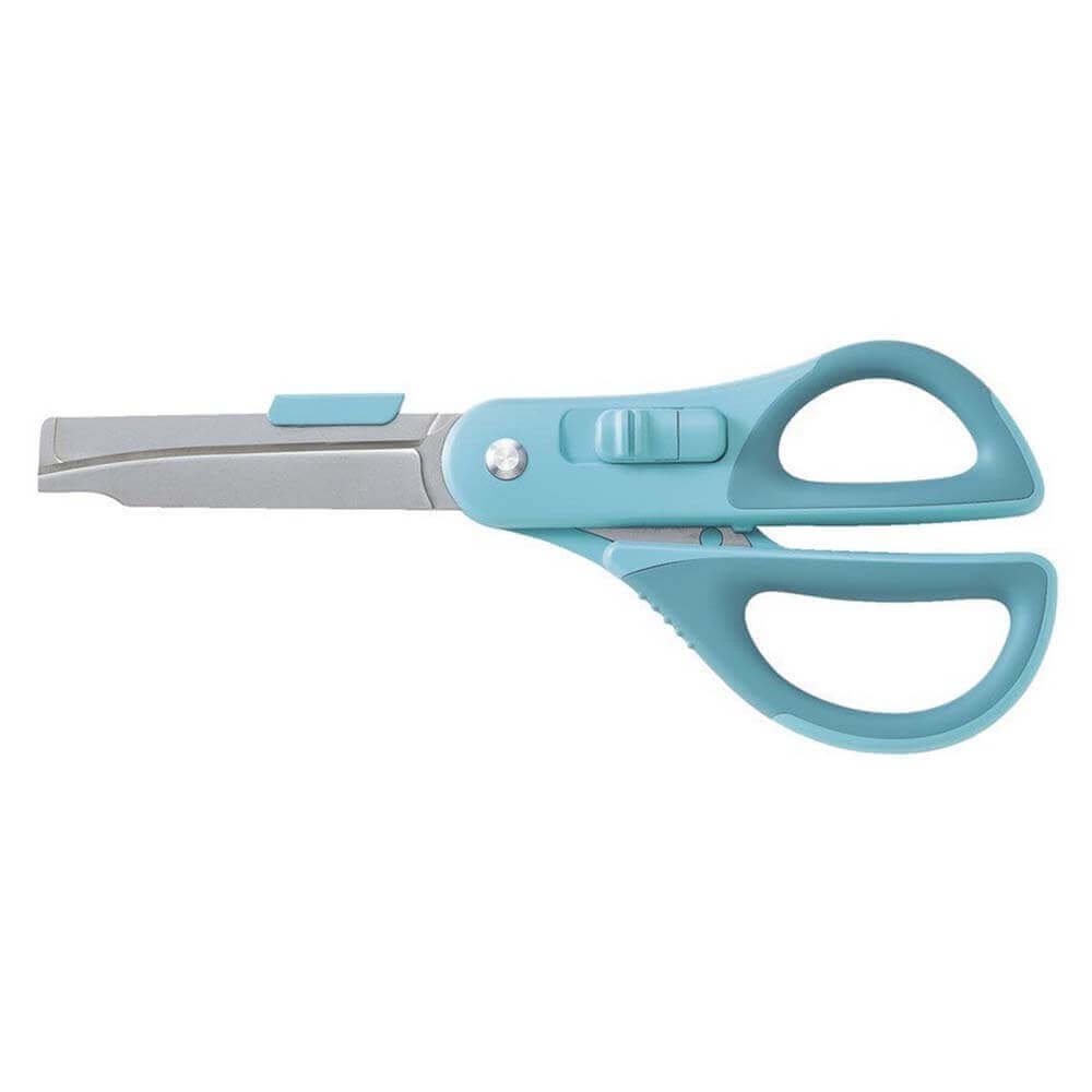 KOKUYO 兩用機能剪刀 是一般剪刀也是拆箱剪刀 藍色
