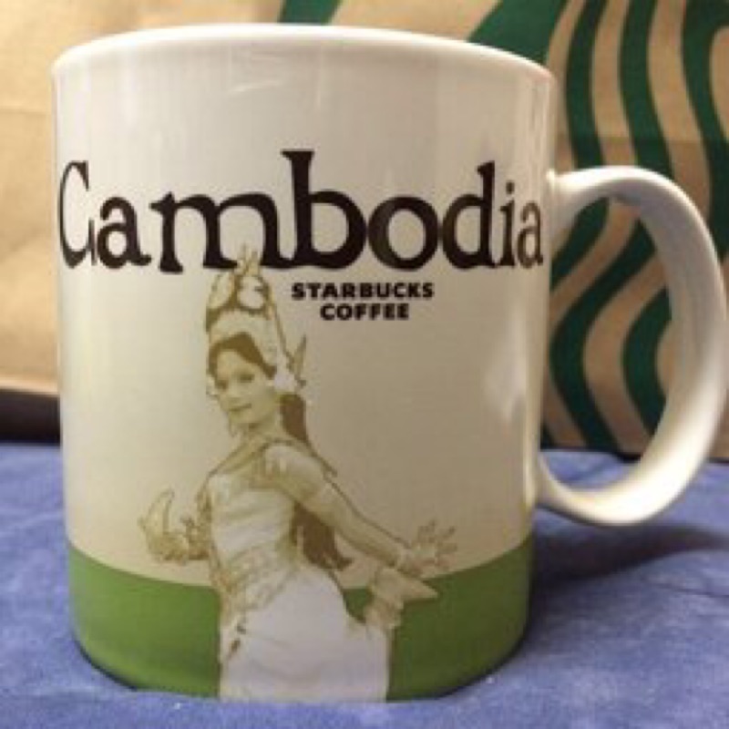 柬埔寨代購 🇰🇭柬埔寨 吳哥窟 Canbodia Starbucks 星巴克城市杯 城市馬克杯 收藏 咖啡