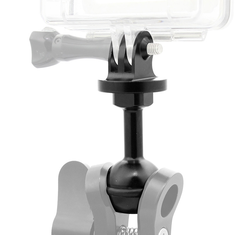 水下連接球頭通用gopro小蟻轉接球頭轉接座底座gopro固定支架配件 蝦皮購物