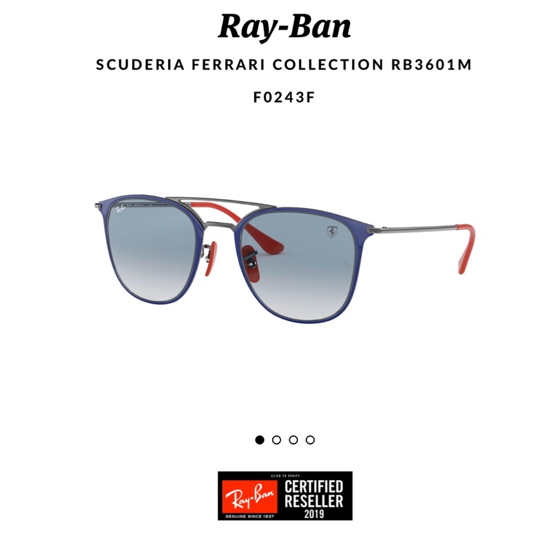 法拉利雷朋聯名款 Ray-Ban RB3601M Ferrari F0243F