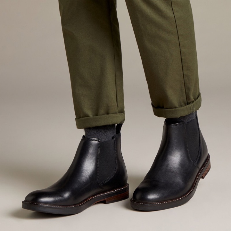 clarks hale mid chelsea boot