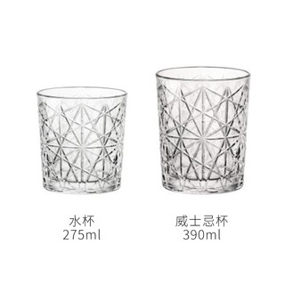 【義大利Bormioli Rocco】Lounge 雕花系列-共2款《拾光玻璃》 威士忌杯 水杯 玻璃杯 酒