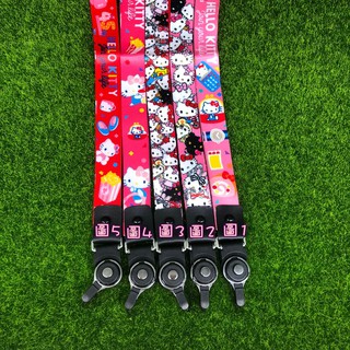 【三麗鷗Sanrio正版授權】Hello Kitty 證件多功能掛繩 手機吊繩 頸繩 掛脖繩 背帶 掛繩 指環扣 識別證