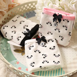 ❤ My Dear 貼身衣物小舖 ❤ 純棉可愛熊貓鈕扣蝴蝶結內褲-A052