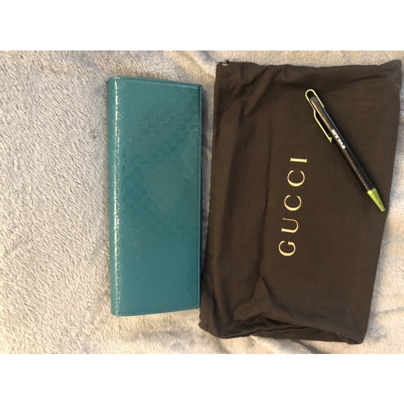 全新正品 Gucci 手拿包 墨綠色 晚宴包