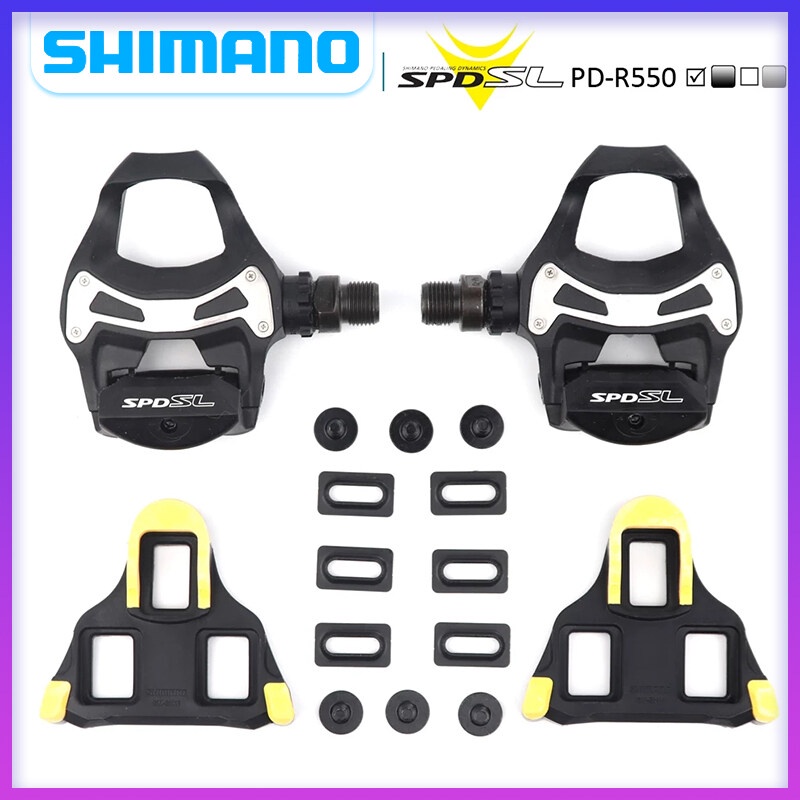 Shimano SPD-SL PD-R550 自行車踏板自行車平台踏板 SPD-SL 系統專業自行車公路踏板, 包括 S